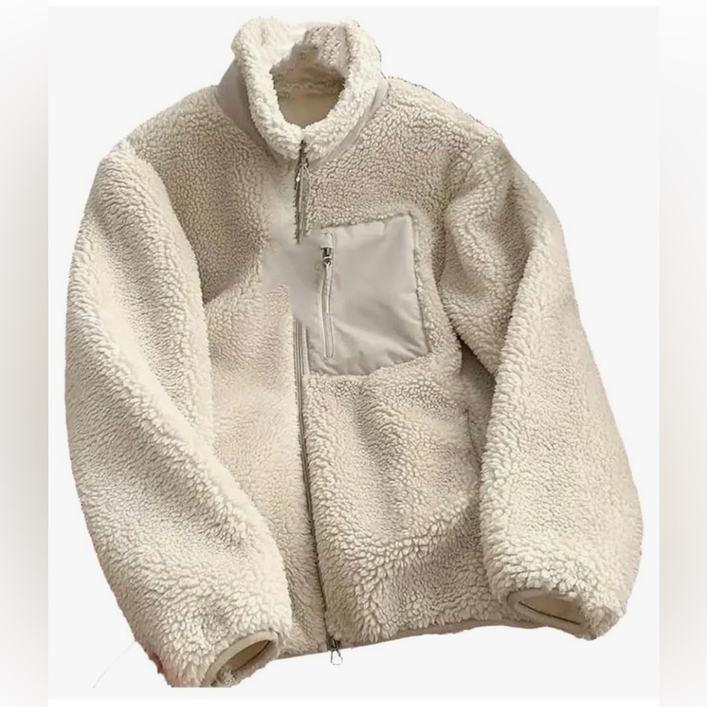 Cozy Sherpa Fleece Amazon essentials  Jacket